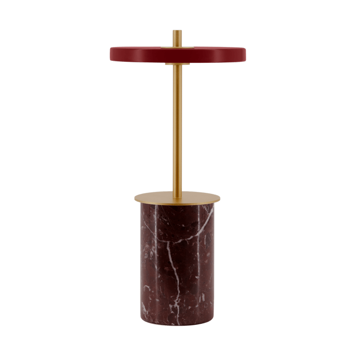 Asteria Move Mini pöytävalaisin Ø12x25,5 cm - Red marble - Umage