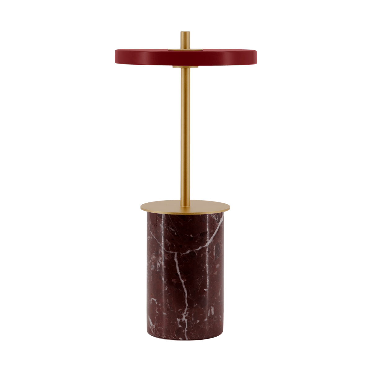 Umage Asteria Move Mini pöytävalaisin Ø12×25,5 cm Red marble