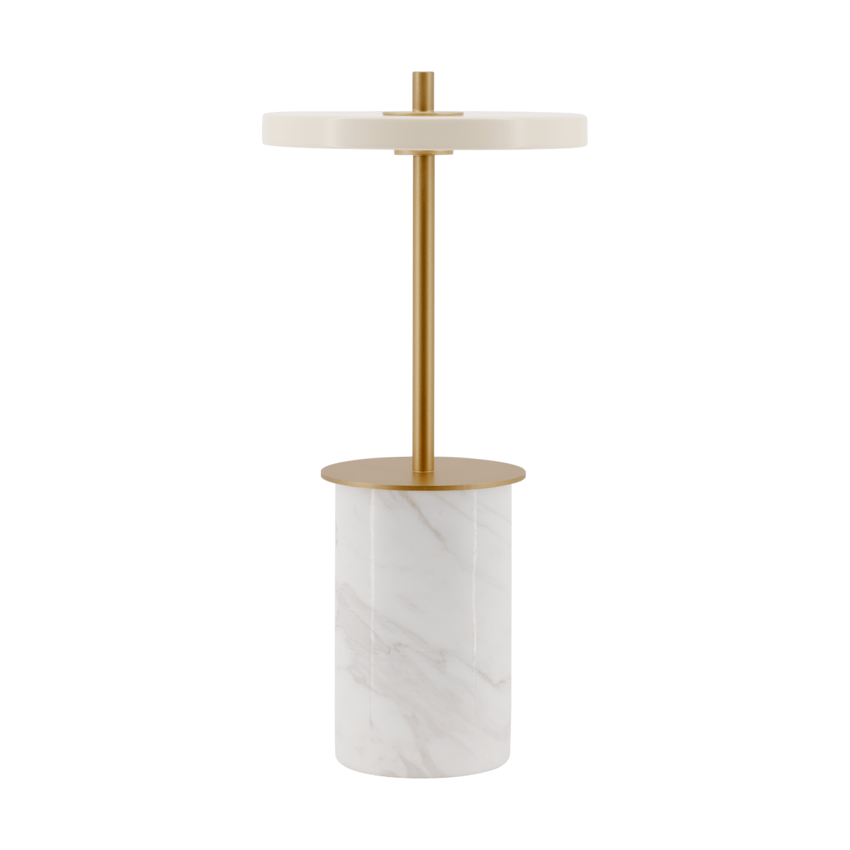 Umage Asteria Move Mini pöytävalaisin Ø12×25,5 cm White marble