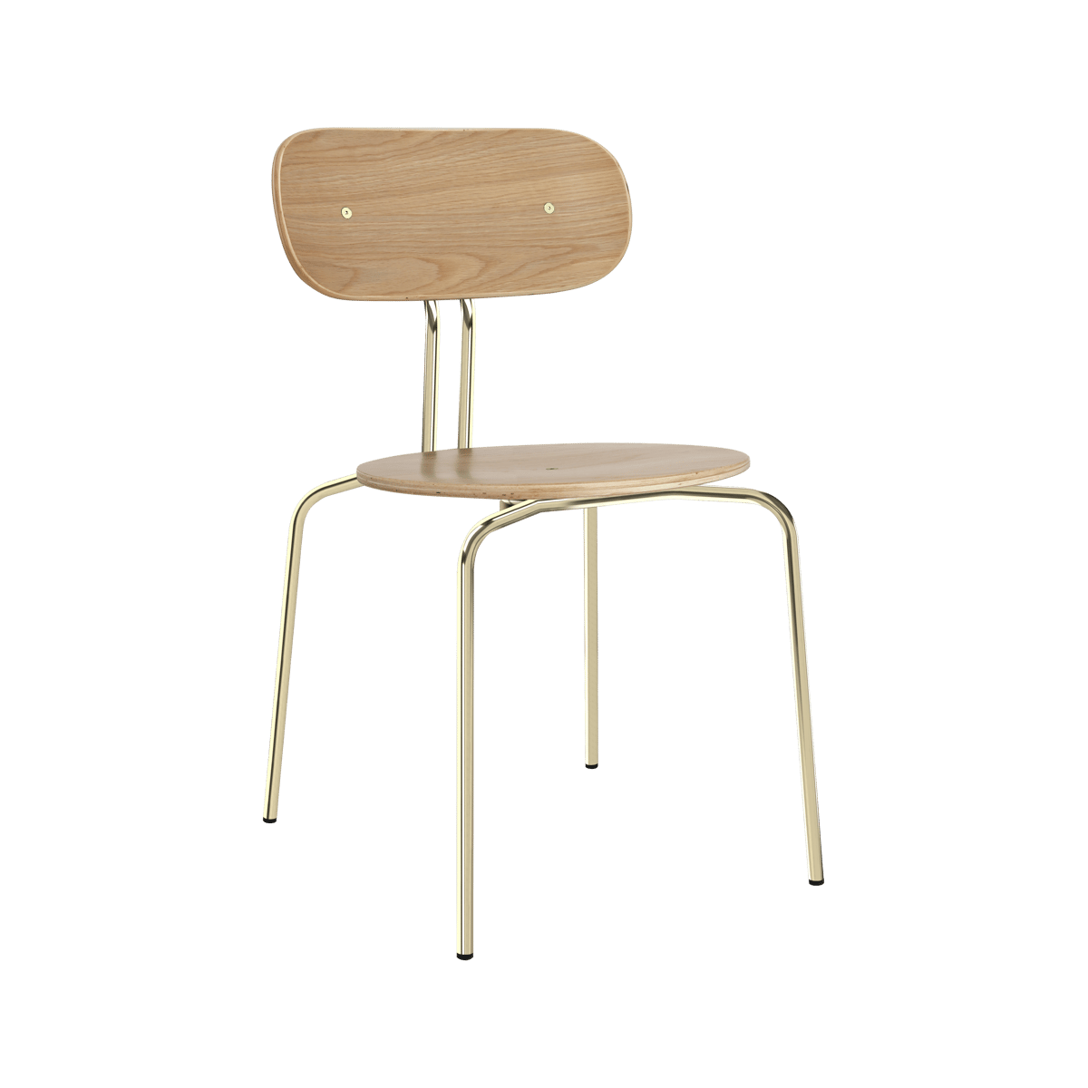 Umage Curious tuoli Oak-brass legs