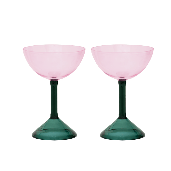 Urban Nature Culture lahjasetti coupe-lasit 2-pack - Pink - URBAN NATURE CULTURE