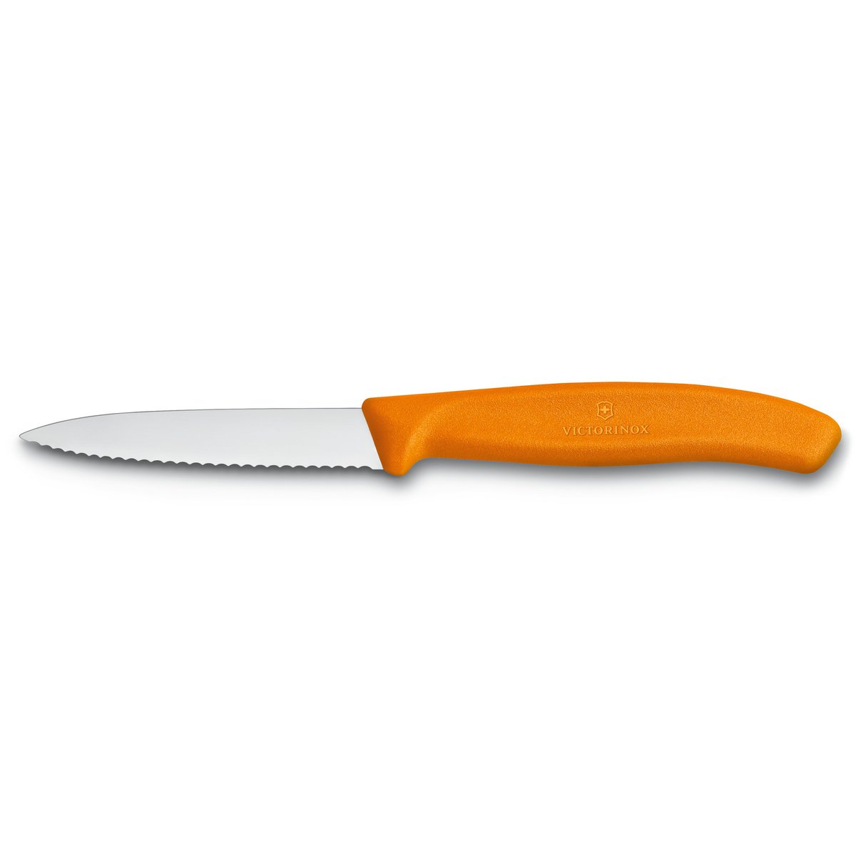 Victorinox Swiss Classic vihannes-/ kuorimaveitsi hammastettu 8 cm Oranssi