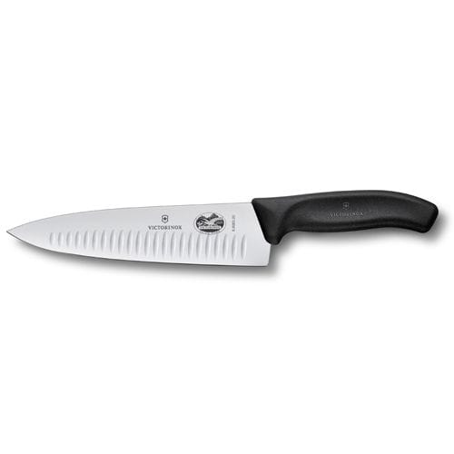 Victorinox kokkiveitsi uritettu 20 cm - Musta - Victorinox