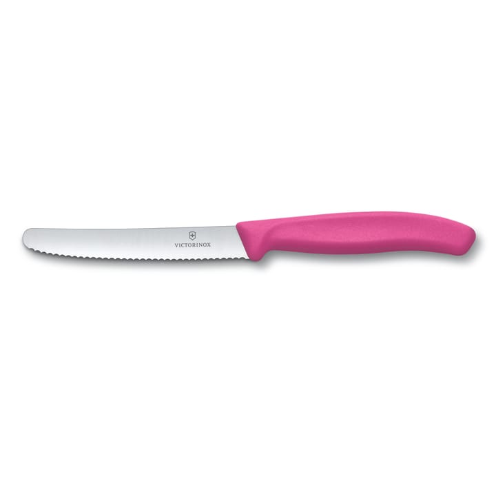 Victorinox tomaattiveitsi sahalaitainen 11 cm - Rosa - Victorinox