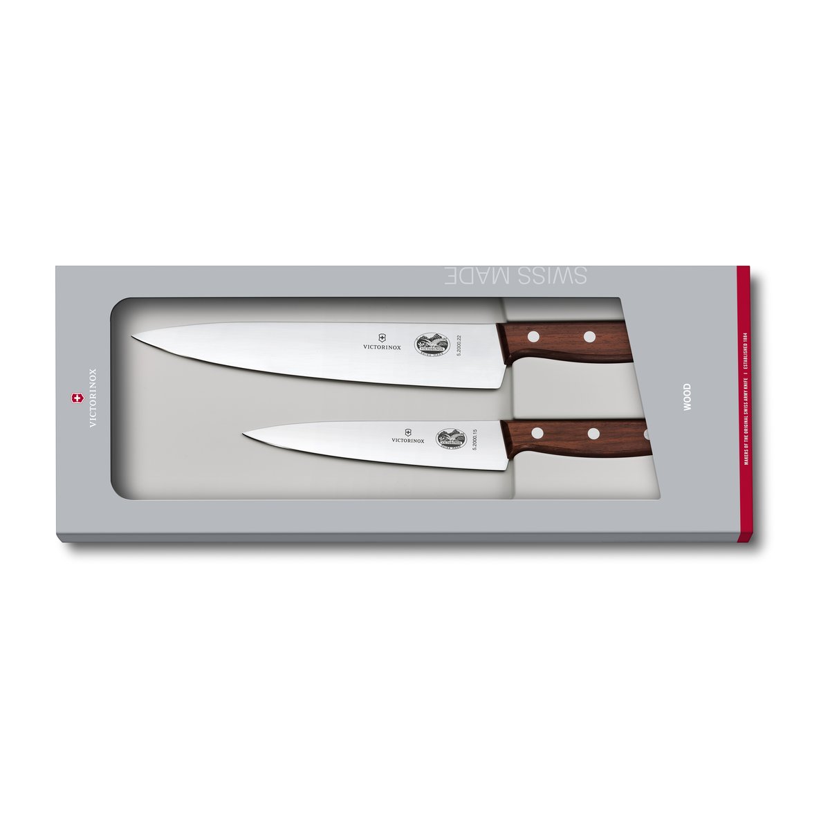 Victorinox Wood veitsisetti kokkiveitset Ruostumaton teräs-vaahtera