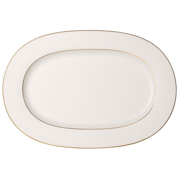 Villeroy & Boch Anmut Gold -tarjoiluvati 41 cm Valkoinen