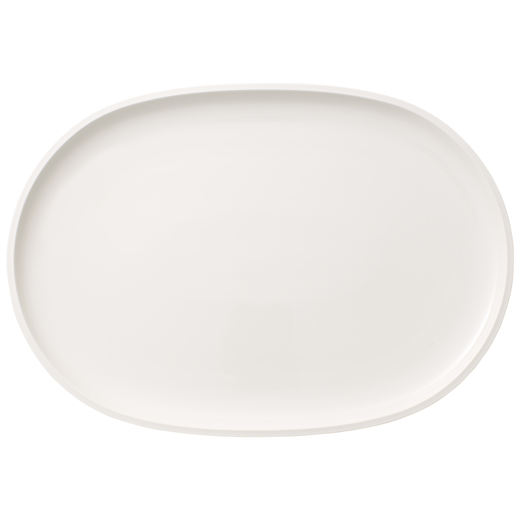 Villeroy & Boch Artesano Original soikea lautanen 30×43 cm Valkea