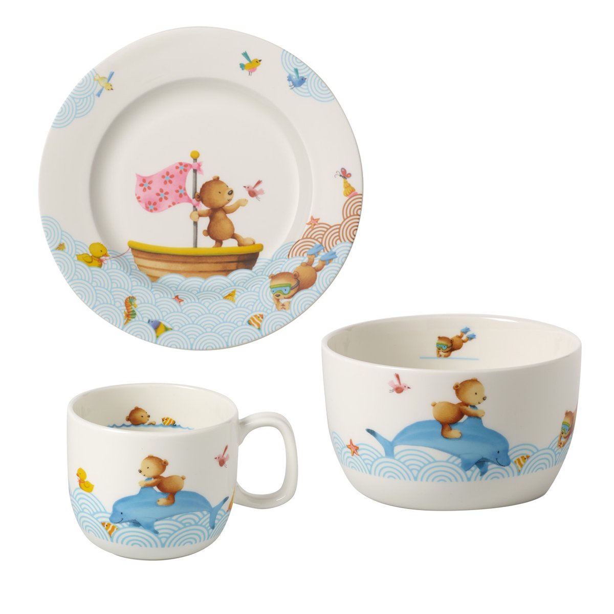 Villeroy & Boch Happy as a Bear lasten astiasto 3 osaa