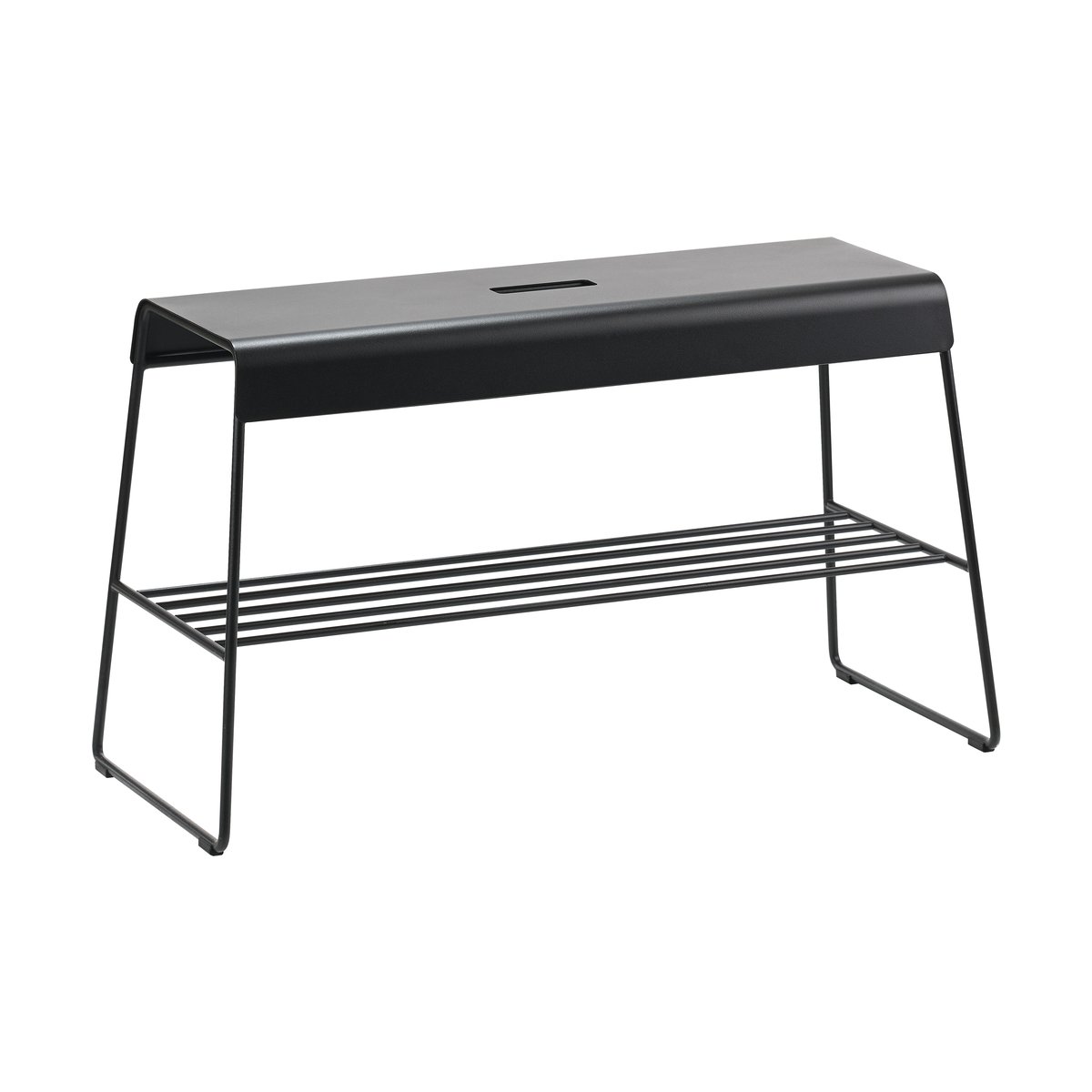 Zone Denmark A-bench outdoor penkki hyllyllä 45 cm Black